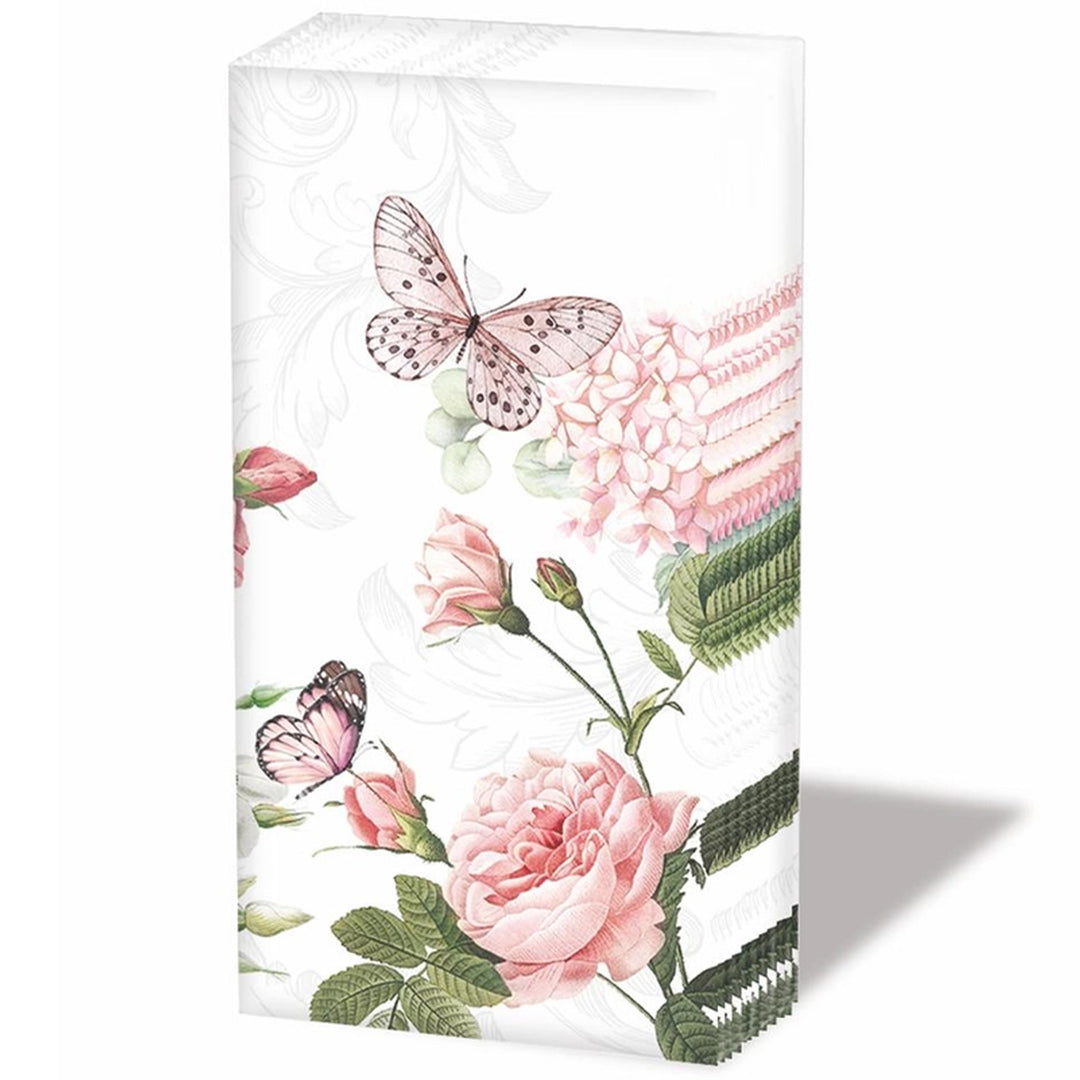 Pocket Tissue Pack - Pink Flowers Butterflies
