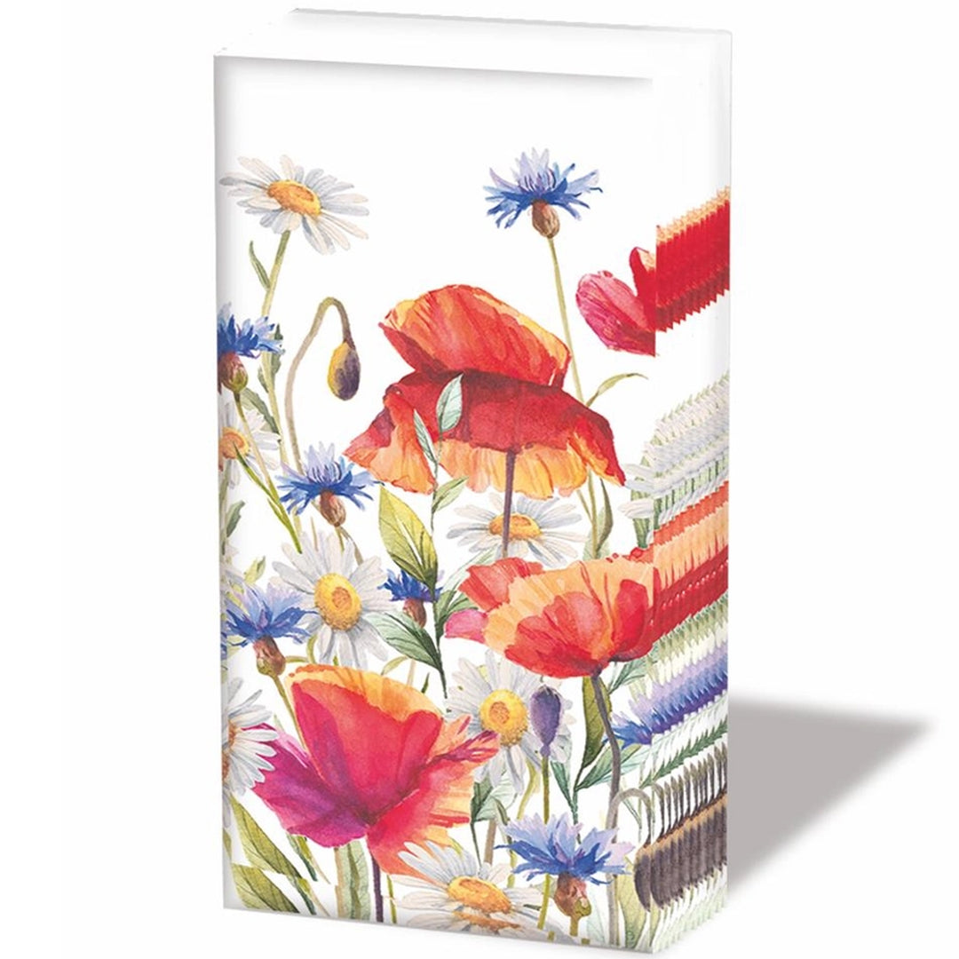 Pocket Tissue Pack - Poppies, Cornflowers &amp; Daises
