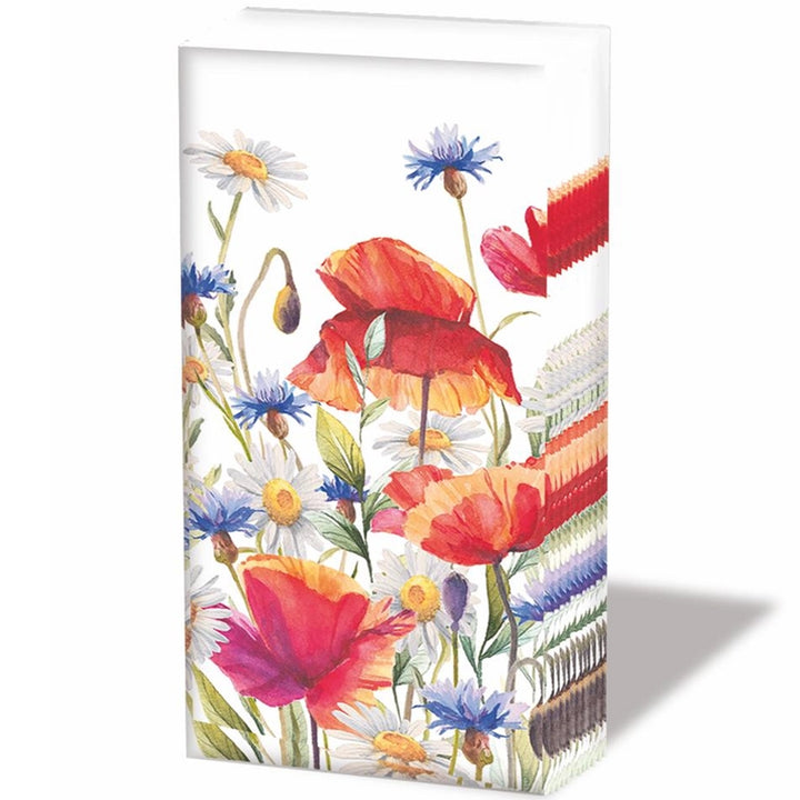 Pocket Tissue Pack - Poppies, Cornflowers &amp; Daises