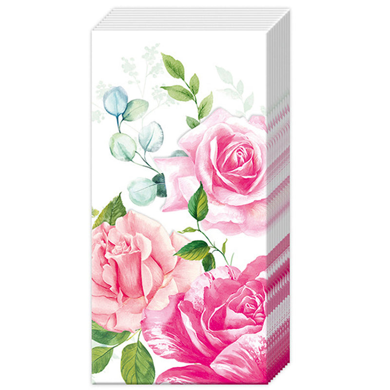 Pocket Tissue Pack - Roses Pretty In Pink