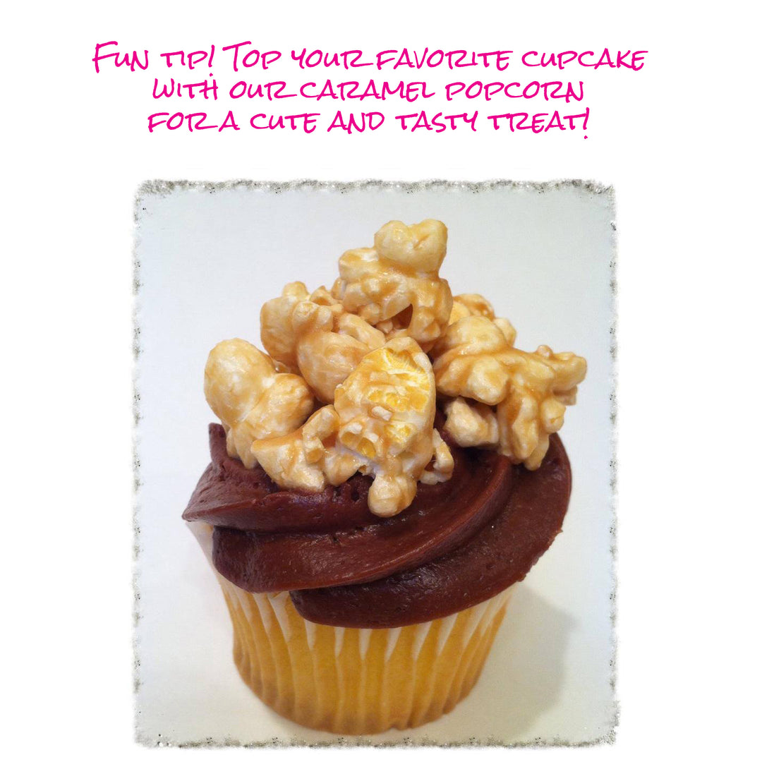 Popsations Caramel Popcorn Tip! Top a cupcake!