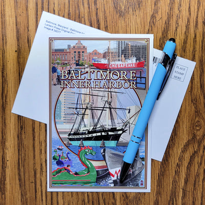 Postcard - Baltimore Inner Harbor Scenes Collage (scene)
