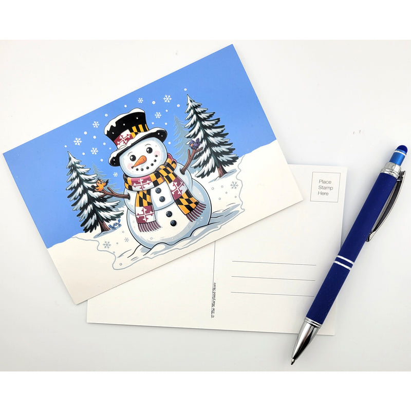Postcard - Maryland Snowman Winter Wonderland (scene)