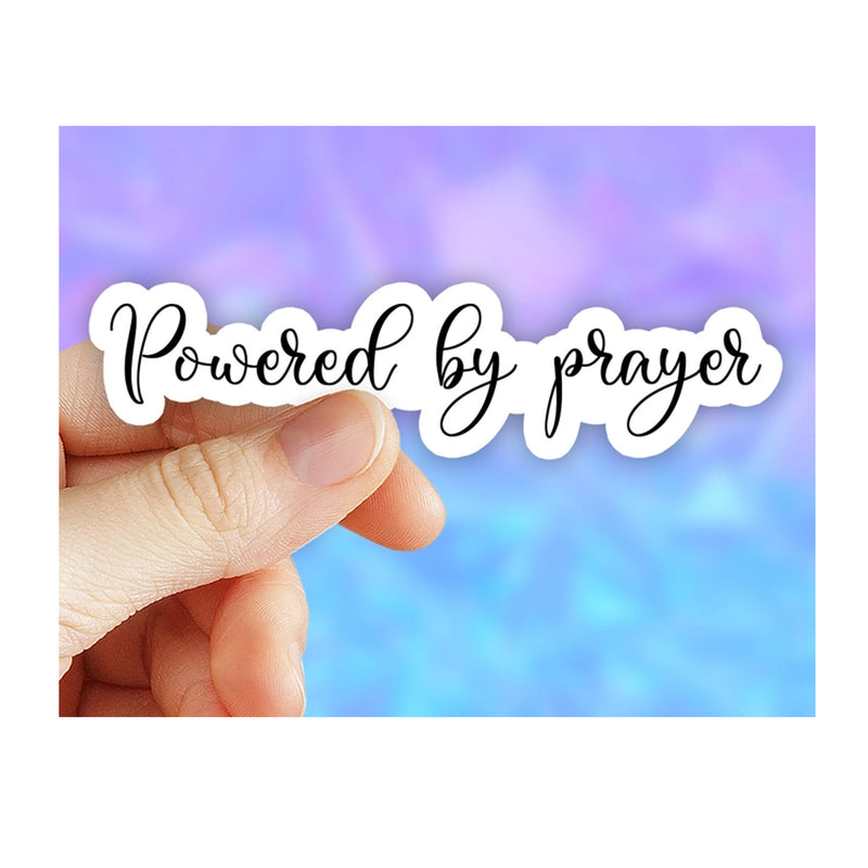 Powered By Prayer Vinyl Sticker Scene