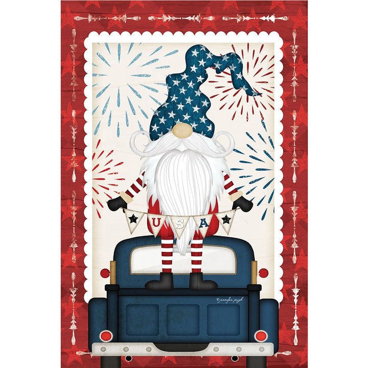 America Patriotic Gnome &amp; Truck