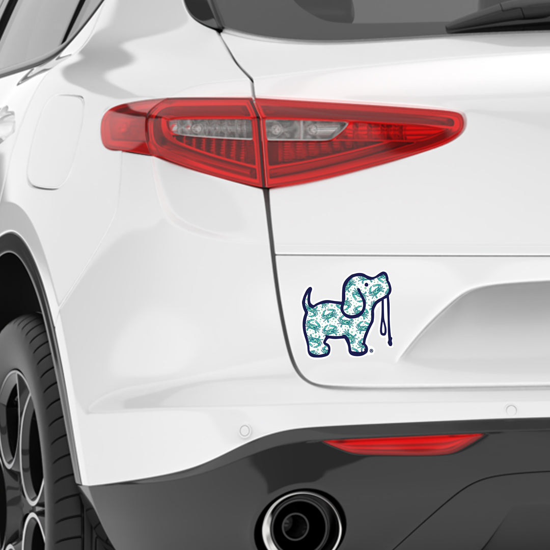 Puppie Love® Crab Pattern Pup Decal Sticker