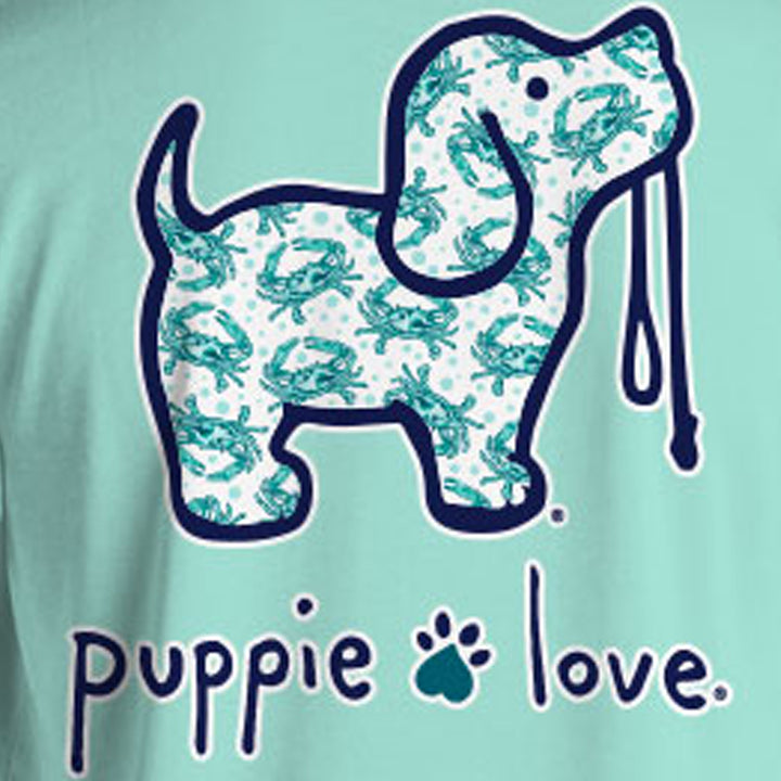Puppie Love® Crab Pattern Pup Adult T-Shirt
