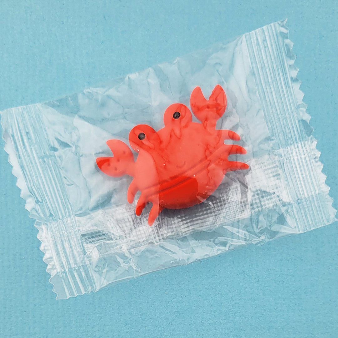 Red Crab Eraser Wrapped Packaging