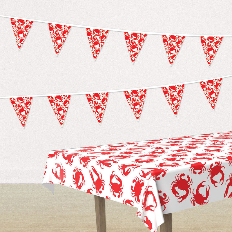 Red Crab Pennant Banner Scene