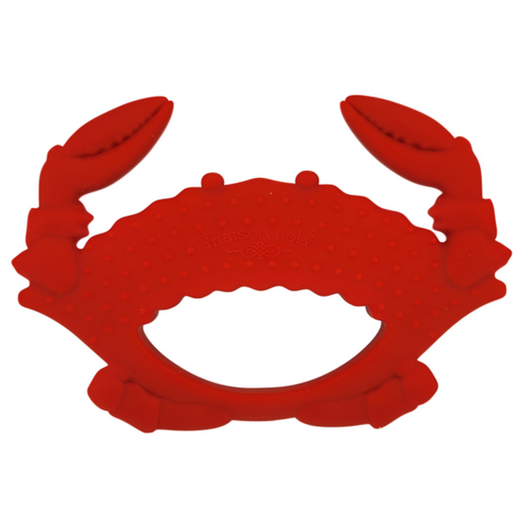 Red Crab Baby Silicone Teether (back)
