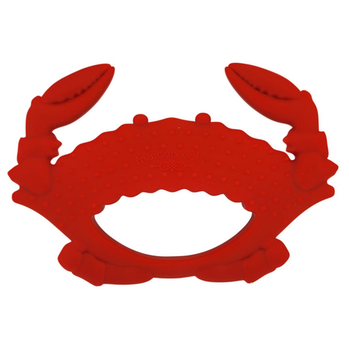 Red Crab Baby Silicone Teether (back)