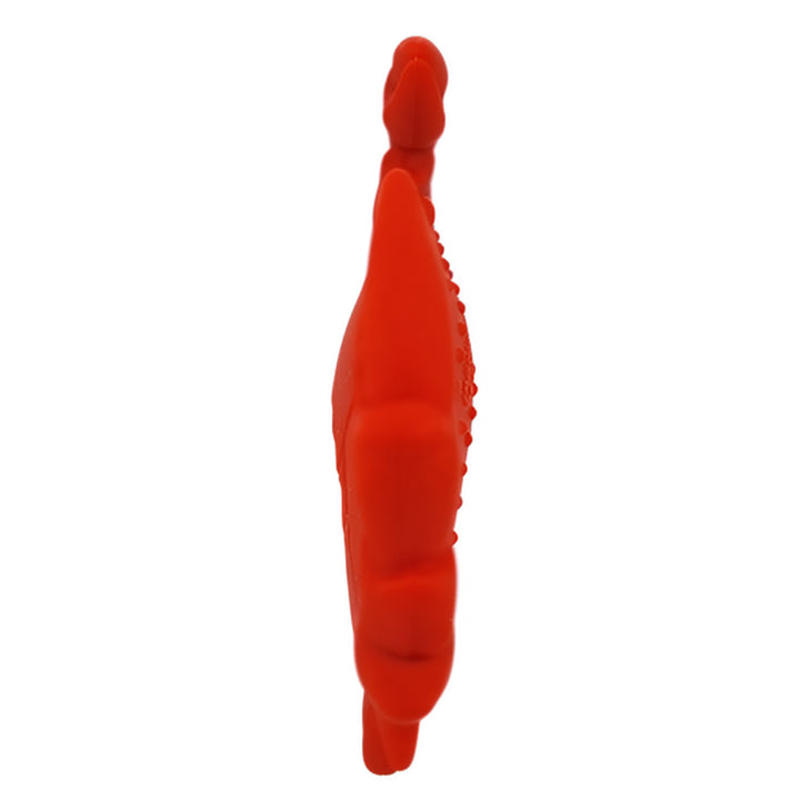 Red Crab Baby Silicone Teether (side view)