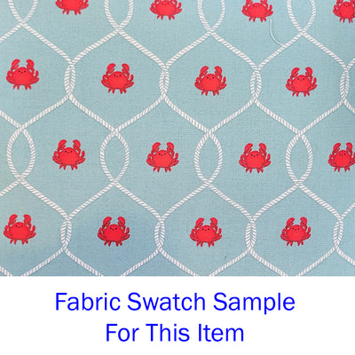 Red Crabs Net Potholder Fabric Swatch