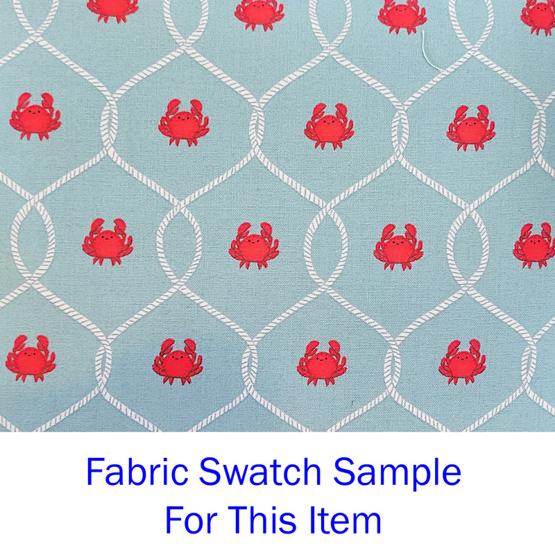 Red Crabs Net Potholder Fabric Swatch