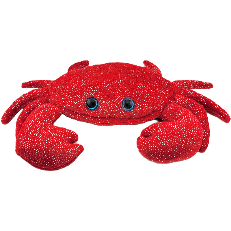 Red Glitter Crab Plush Toy