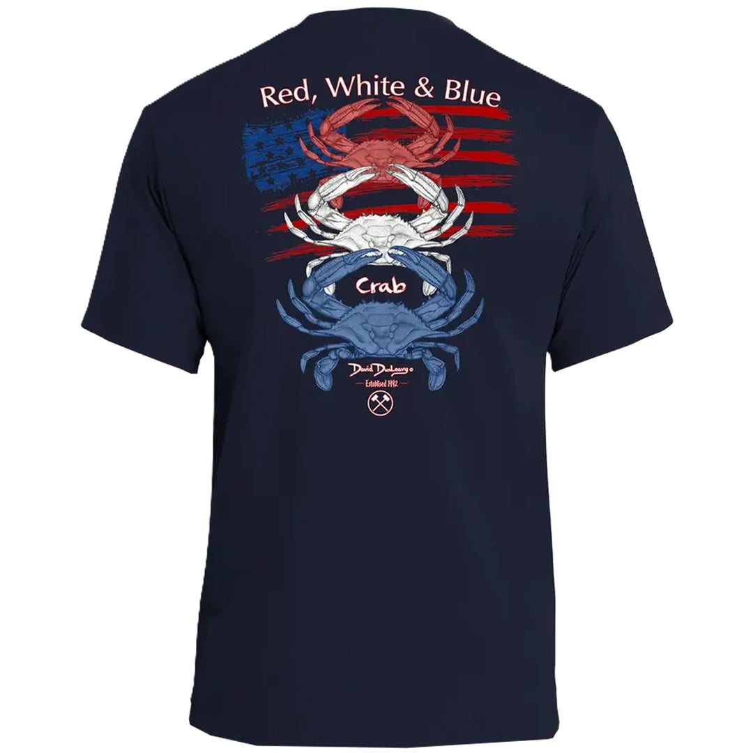 Red, White &amp; Blue Crab Navy T-Shirt
