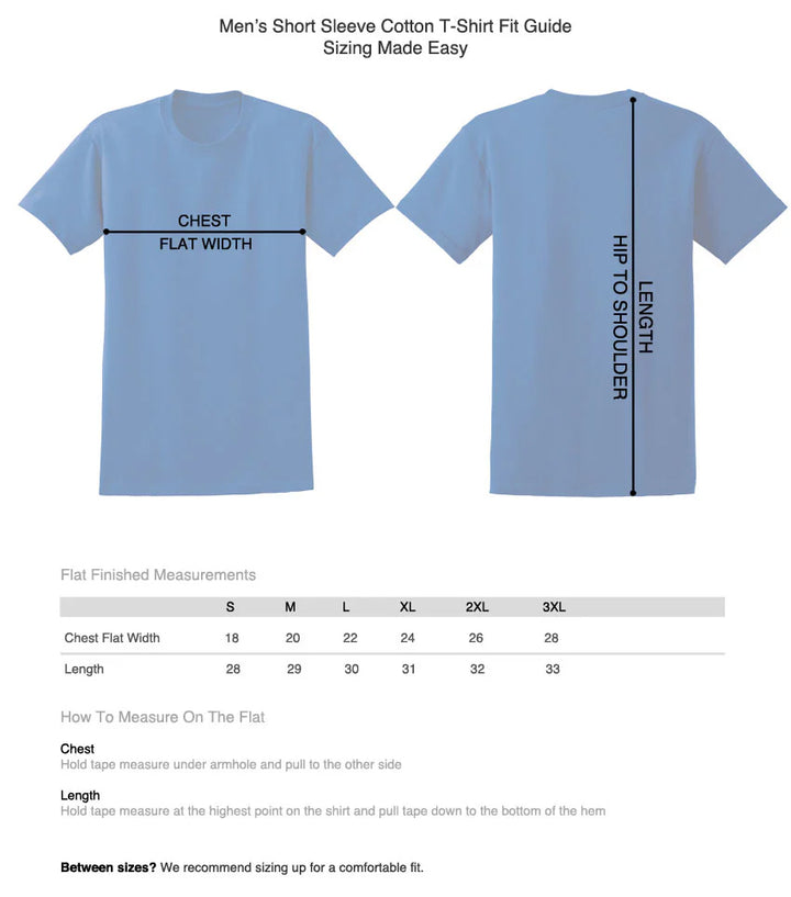 Red, White &amp; Blue Crab Navy T-Shirt Size Chart