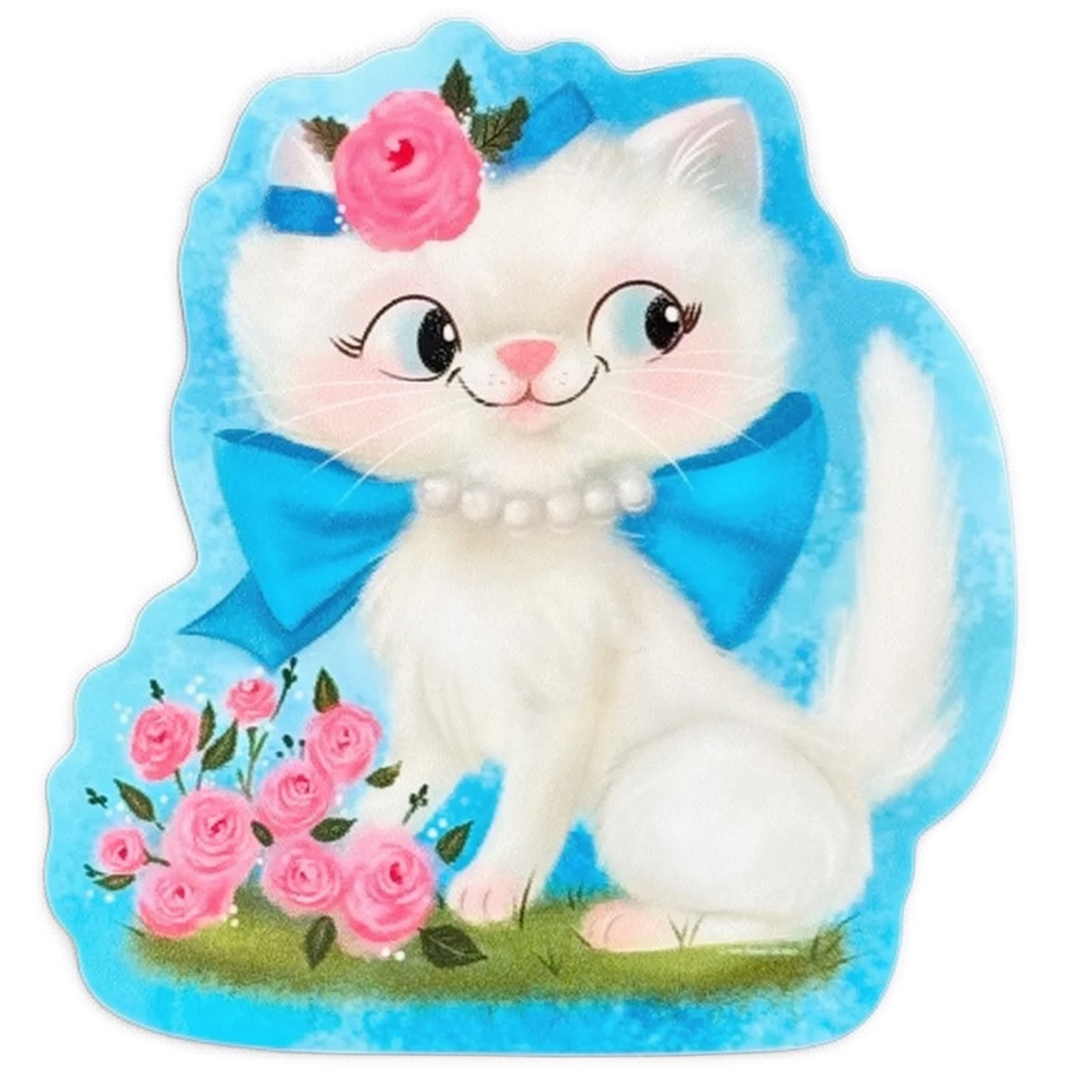 Retro Calendar Cat Sticker June