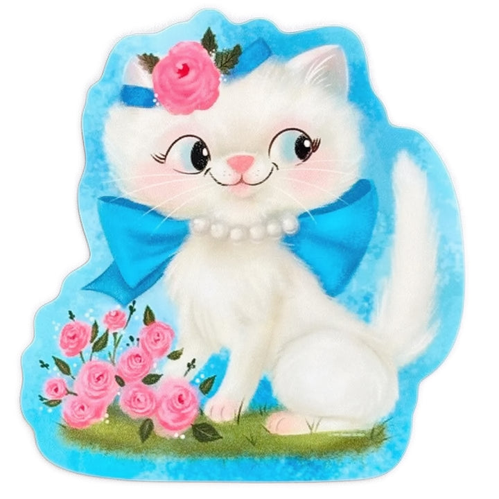 Retro Calendar Cat Sticker June