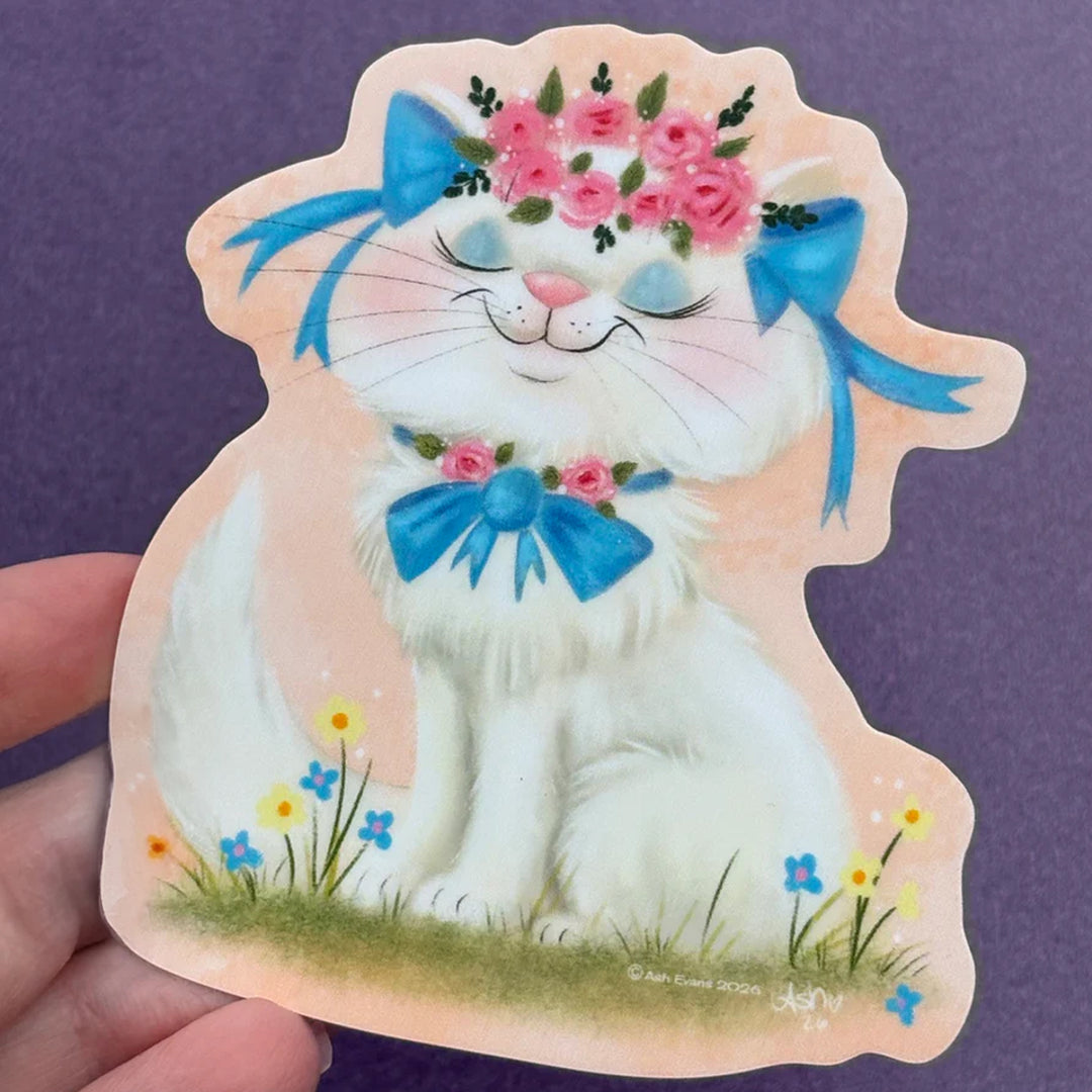 Retro Calendar Cat Sticker May