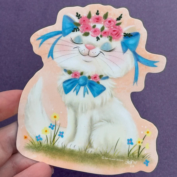 Retro Calendar Cat Sticker May