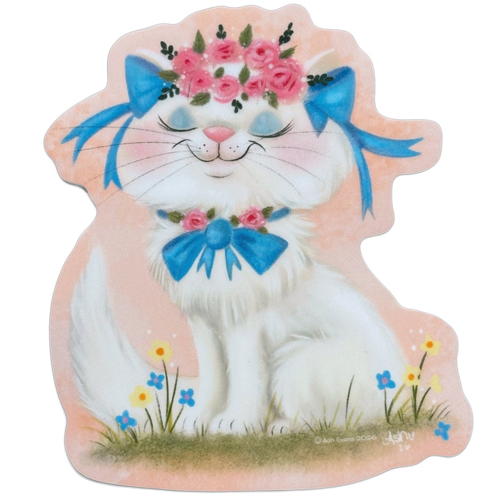 Retro Calendar Cat Sticker May