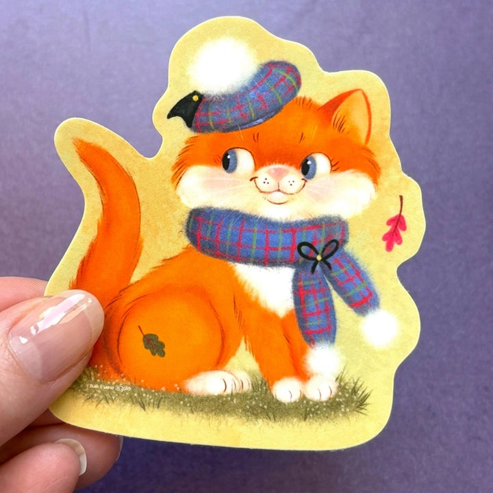 Retro Calendar Cat Sticker November