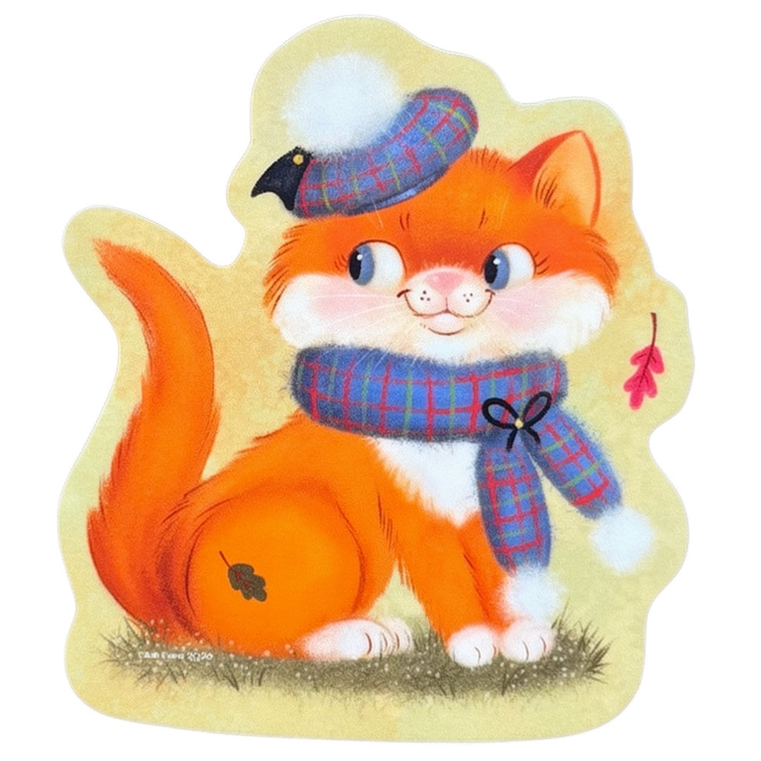 Retro Calendar Cat Sticker November