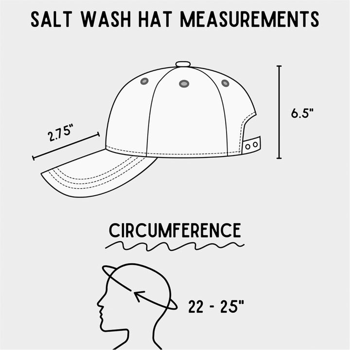 1812 USA Flag Patch Trucker Hat Measurements