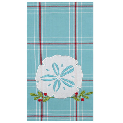 Sand Dollar Coastal Holiday Kitchen Towel