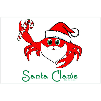 Postcard - Santa Claws Crab Christmas