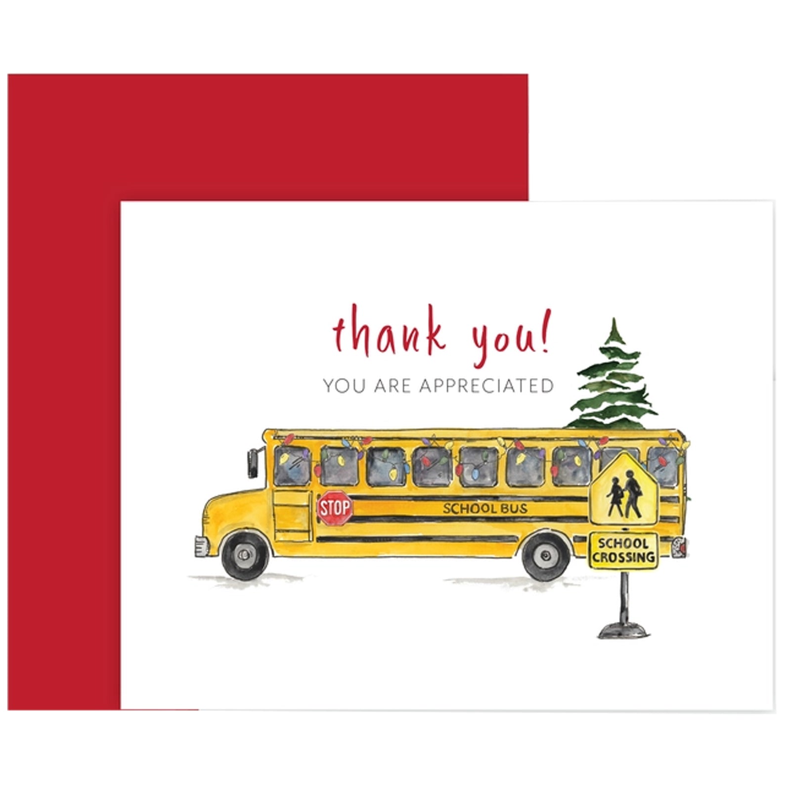 School Bus Driver Appreciation Holiday Card