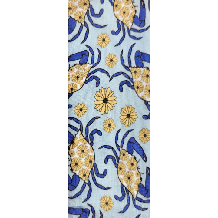 Maryland Blue Crab and Flowers Hair Scrunchie Pattern
