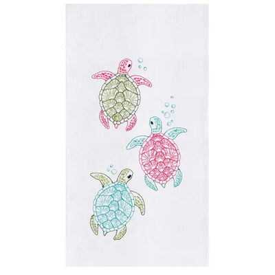 Sea Turtles Coastal Holiday Kitchen Towel