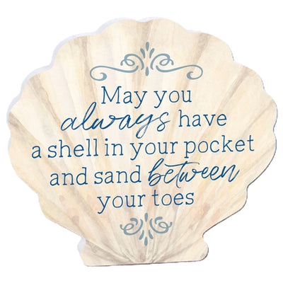 Sand Between Your Toes Tabletop Wood Block Sign