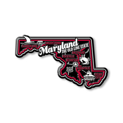 Small Maryland State Shaped Magnet
