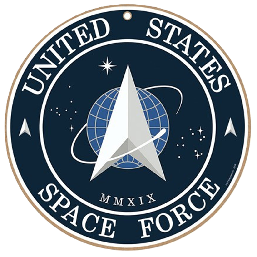 United States Space Force Logo 10" Wood Sign