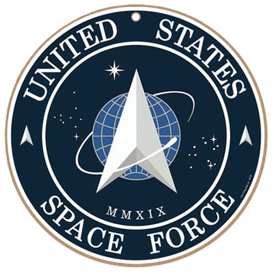 United States Space Force Logo 10" Wood Sign