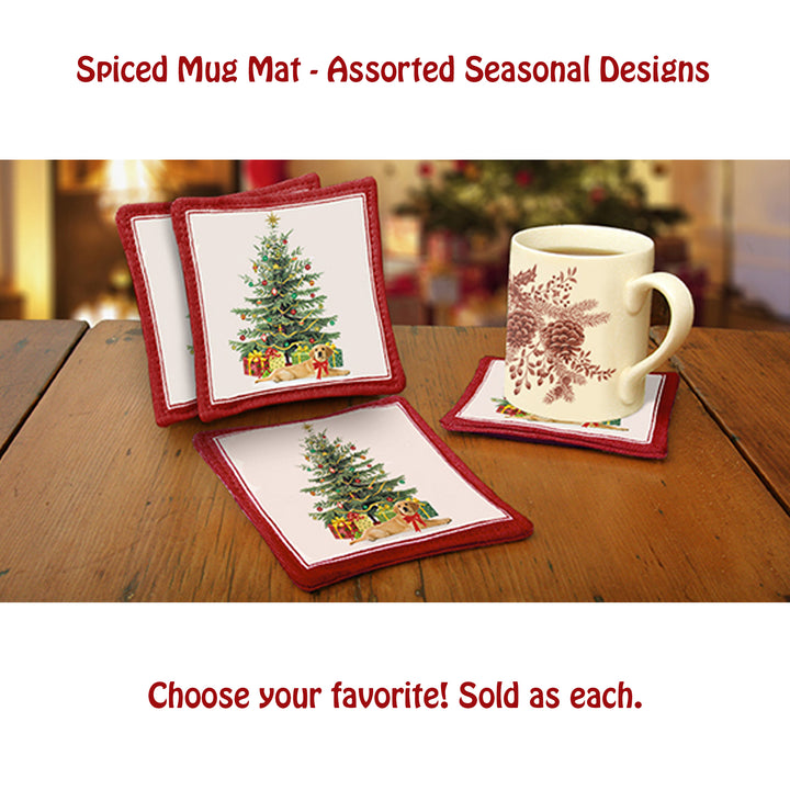 Spiced Mug Mat - Assorted Seasonal Designs Scene
