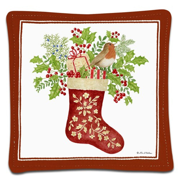 Spiced Mug Mat - Holiday Stocking