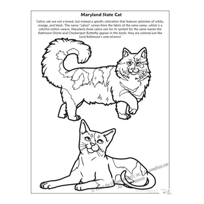 State of Maryland Coloring & Activity Book - Inside Page