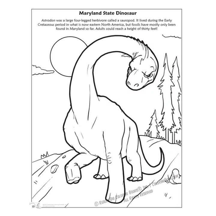 State of Maryland Coloring &amp; Activity Book - Inside Page