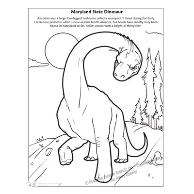 State of Maryland Coloring & Activity Book - Inside Page