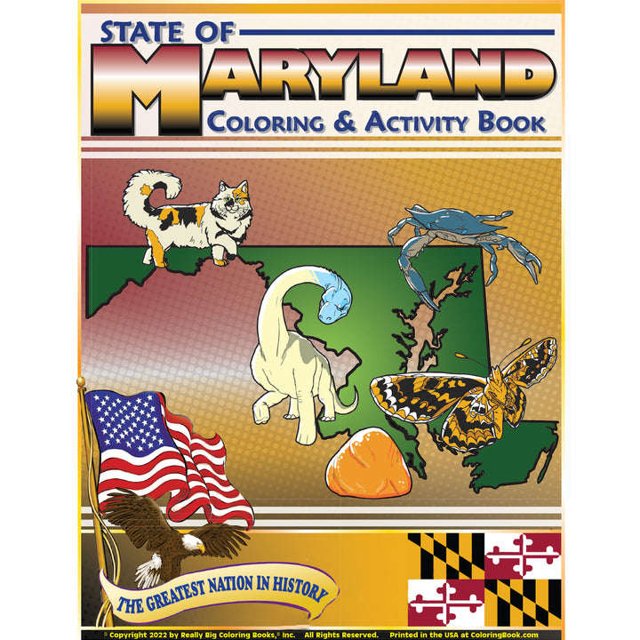 State of Maryland Coloring &amp; Activity Book