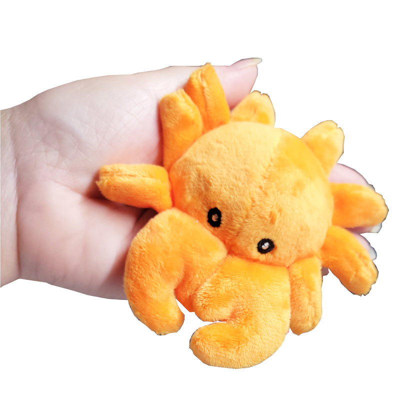 Steamed Pocket Crab Plush Mini Toy in Hand