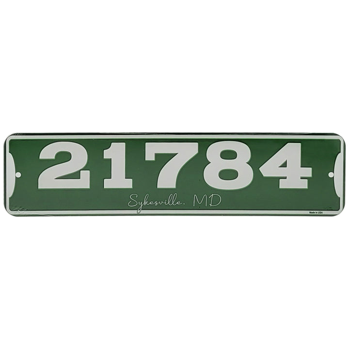Zip Code &amp; Town Aluminum Signs - 21784 Sykesville, MD