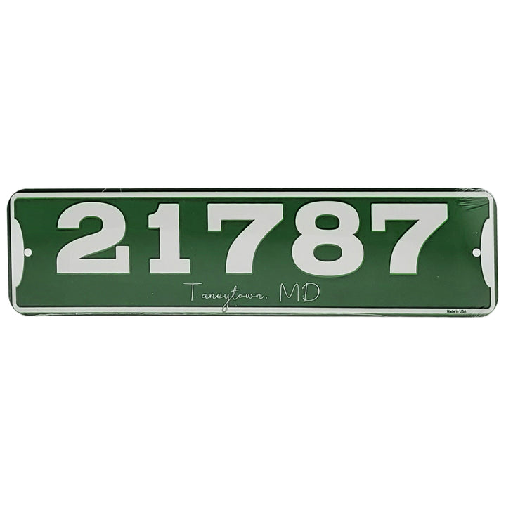 Zip Code &amp; Town Aluminum Signs - 21787 Taneytown, MD