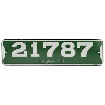 Zip Code & Town Aluminum Signs - 21787 Taneytown, MD