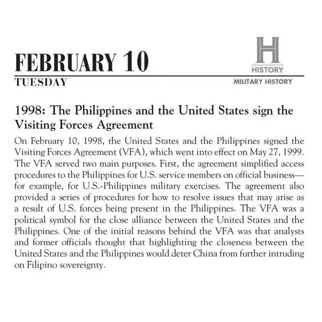 This Day in Military History 2026 Boxed Calendar History Channel Inside Page