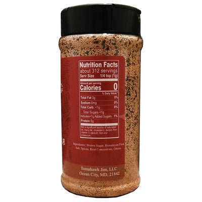 tomahawk jim's brown sugar rub nutrition 